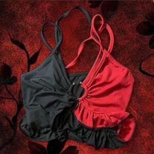 Red & Black Cami Top Size XS.